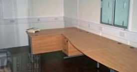 Office interior with worktop fitted